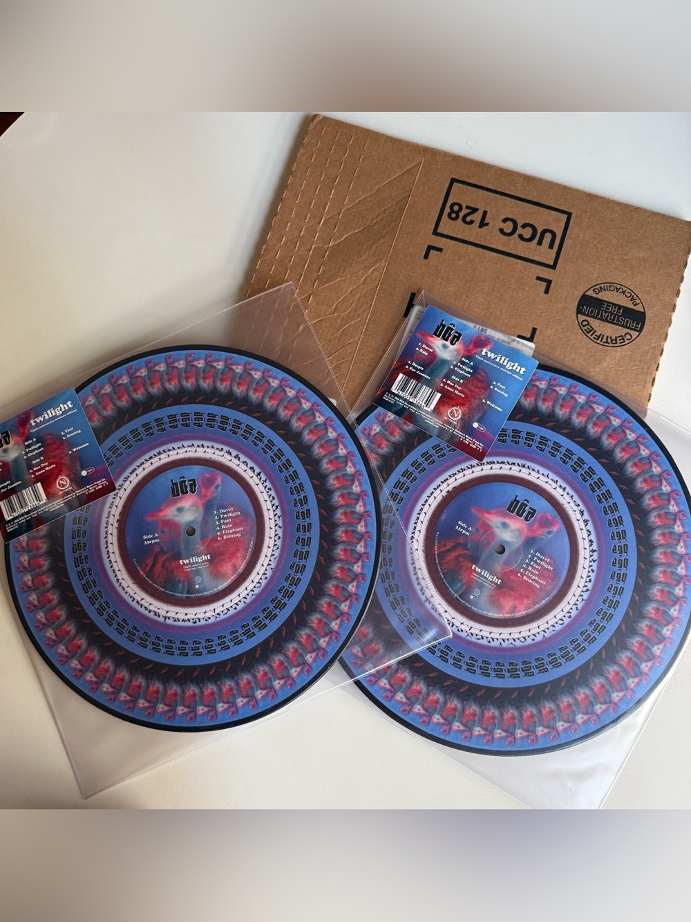 New Lot of 2 bôa Twilight 25th Anniversary Zoetrope Picture Disc Vinyl LP Sealed